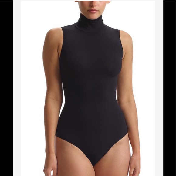 Sale > black turtleneck bodysuit sleeveless > in stock
